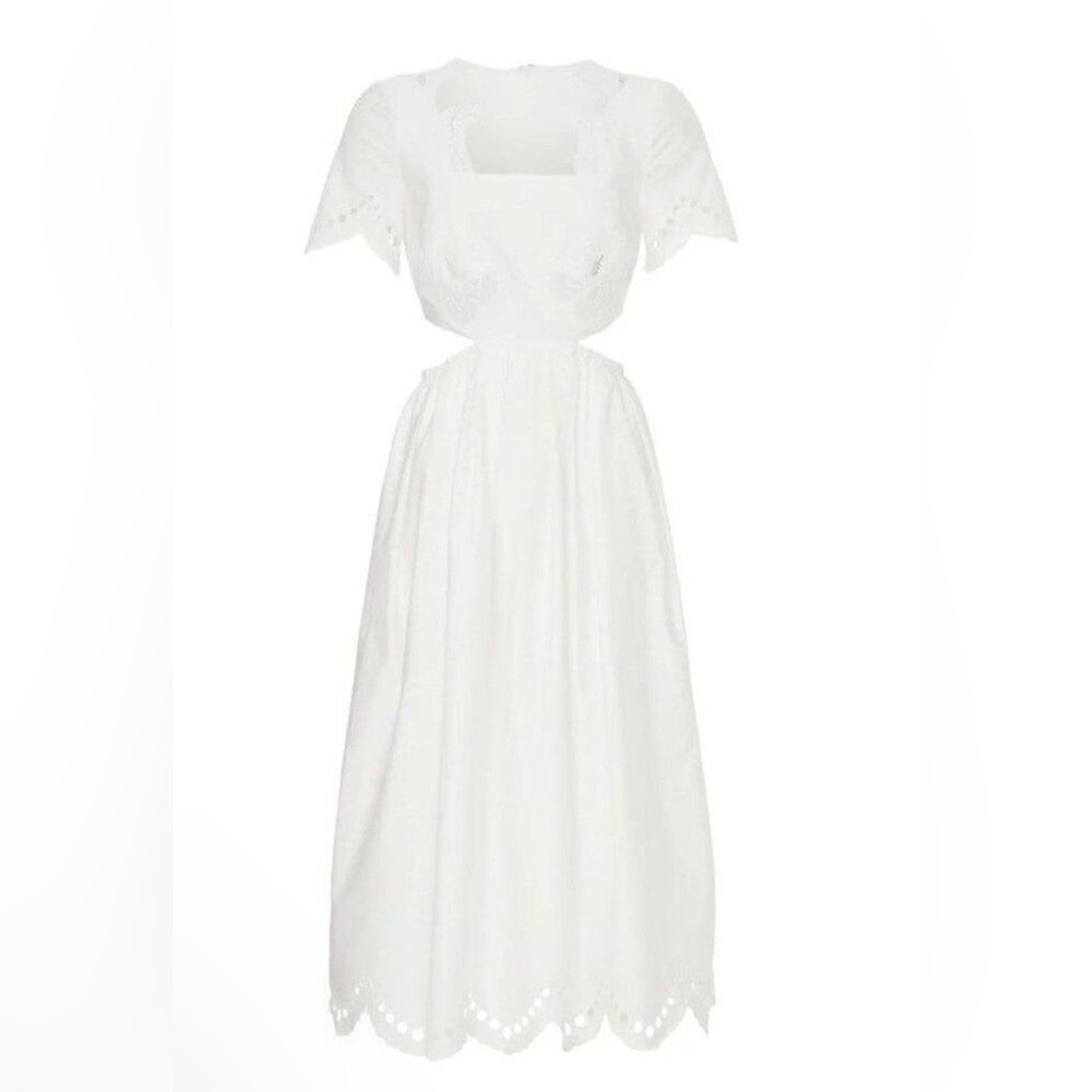 Self-Portrait white lace dress